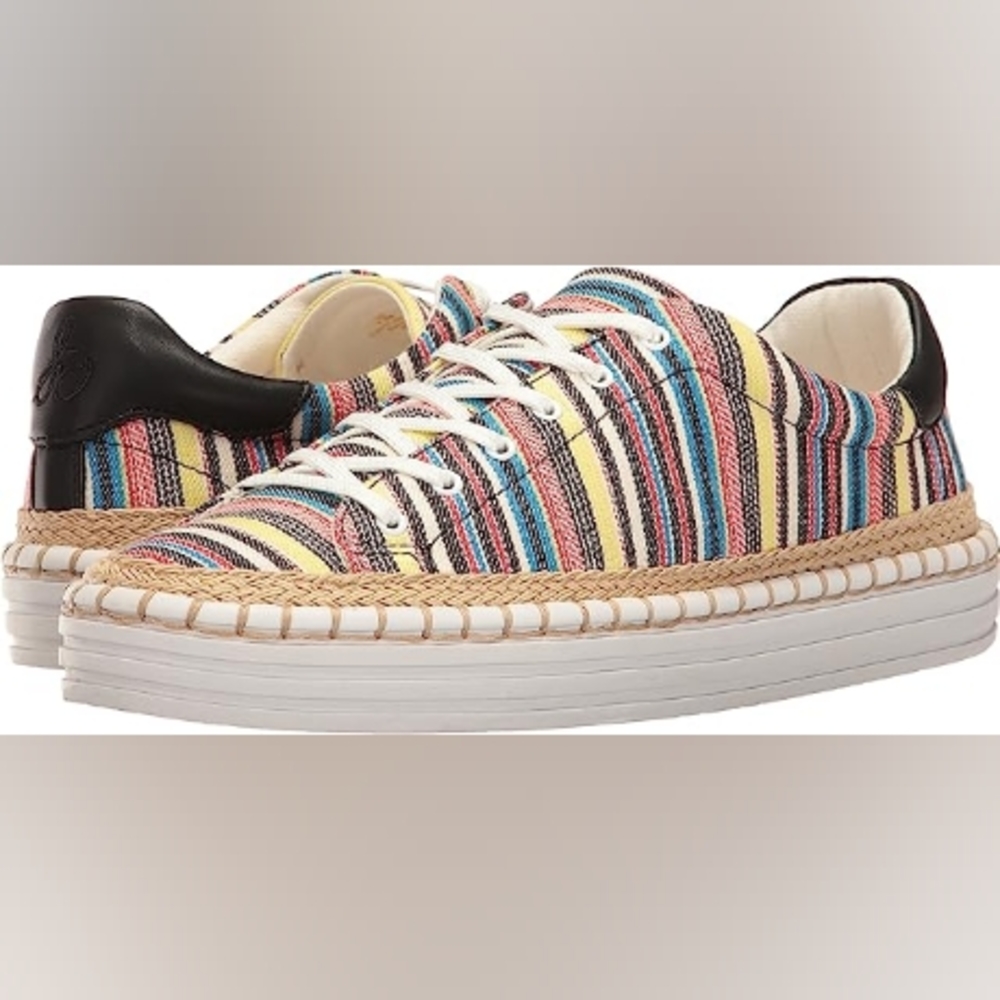 Sam Edelman stripe loafer sz 9